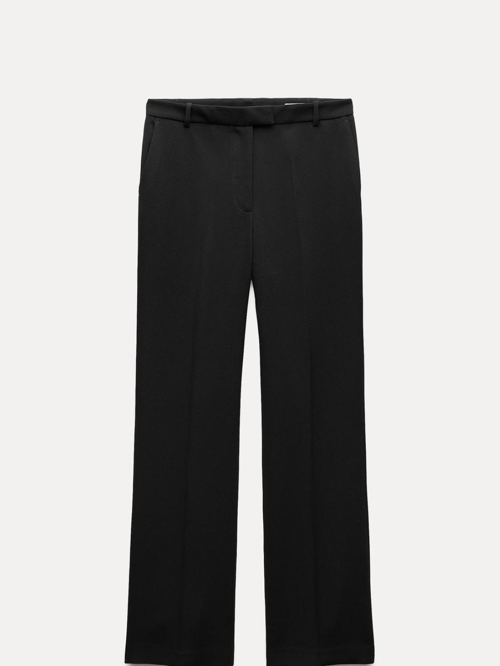 Zara Black TRF High-Rise Straight Leg Jeans